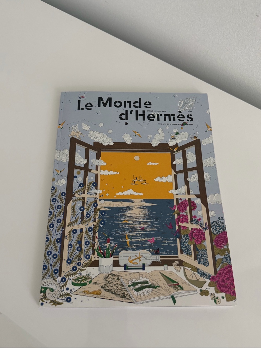 Hermes Le Monde d'Hermes Coffee Table Book - Blue & Yellow Cover